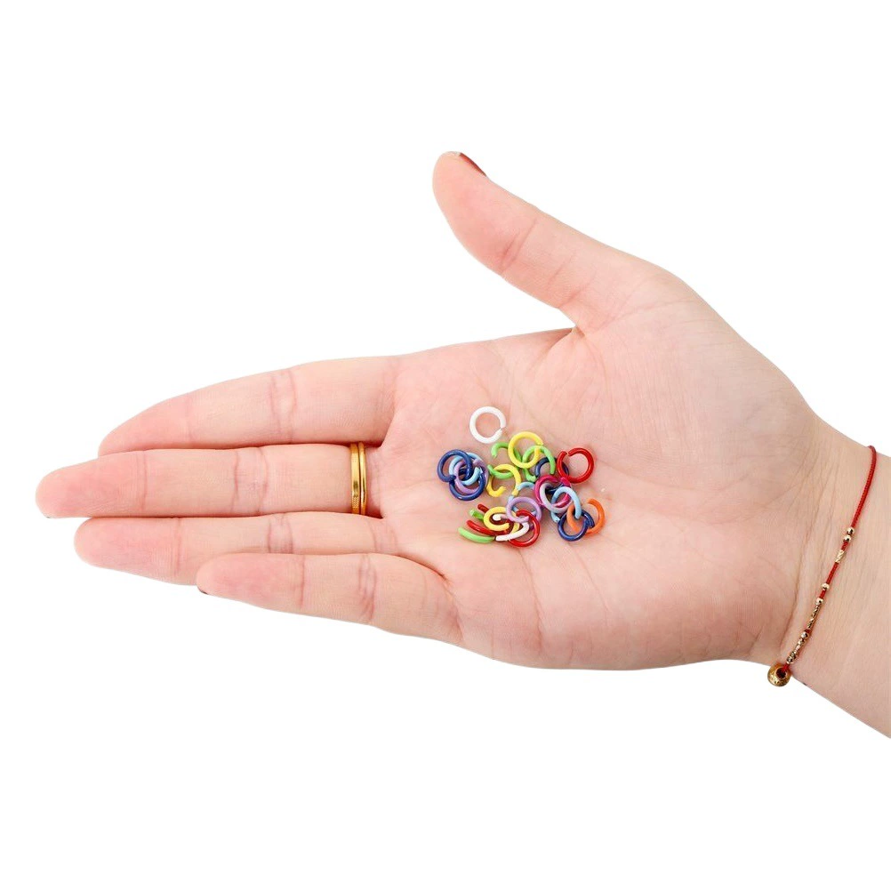 1,2*8 мм металлическая краска цвет маленькое одинарное кольцо соединительное кольцо открывающее соединительное кольцо C кольцо DIY ювелирные аксессуары ручной работы