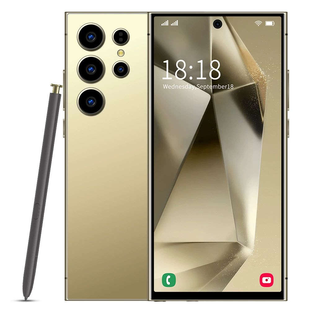 Смартфон S24 Ultra, встроенная ручка, 13 МП, 4+64 ГБ, дисплей 7.3"