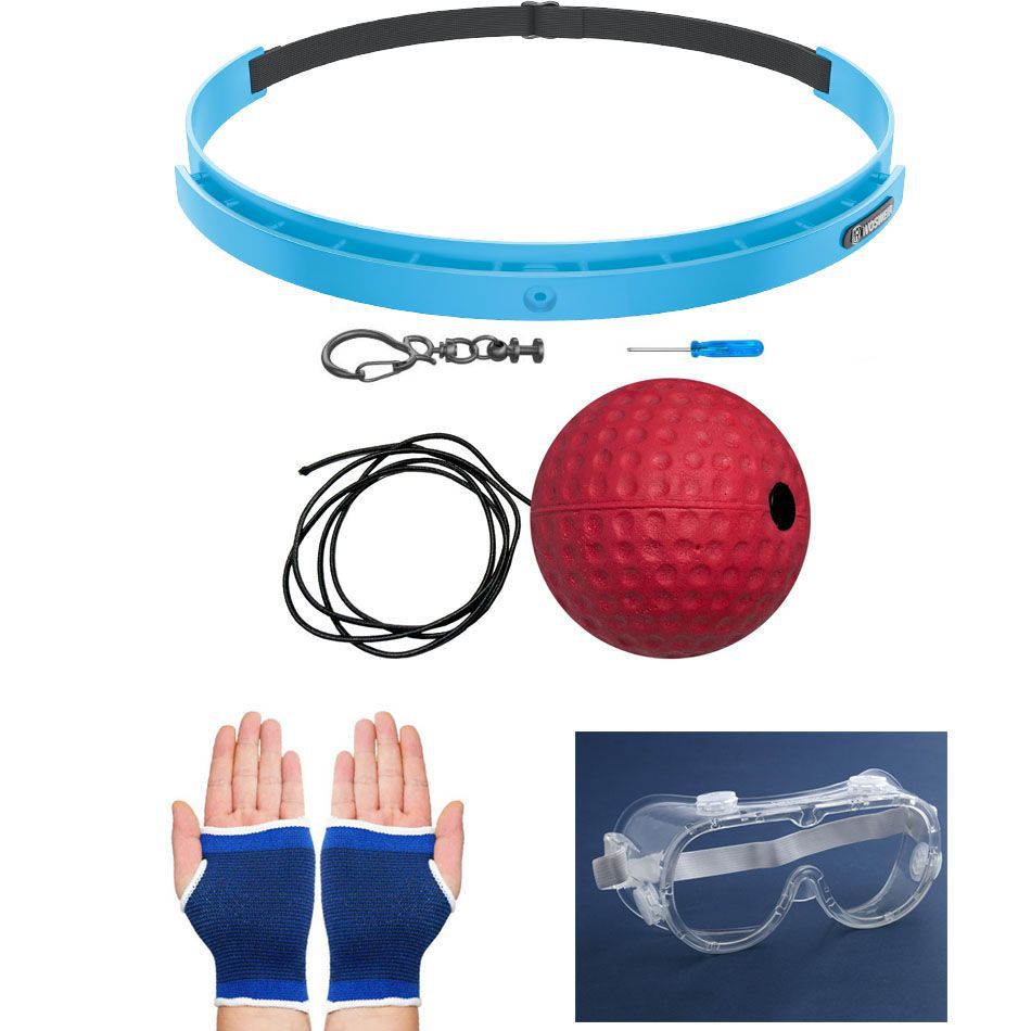 Boxeo de reacción montado en la cabeza bolas de entretenimiento de descompresión para niños bolas de velocidad mágica entrenador de boxeo de ojos para adultos