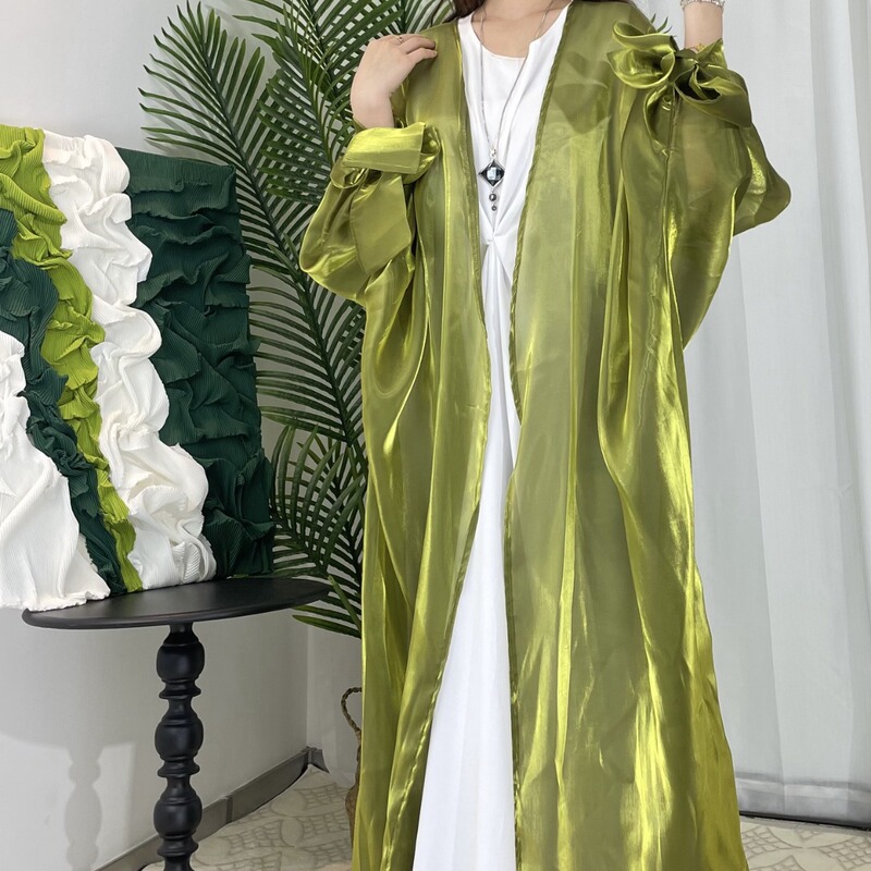 Cross-Border Aliexpress Modest Women's Clothing Foreign Trade Cross-Border Long Robe Long Dress Gown Outerwear