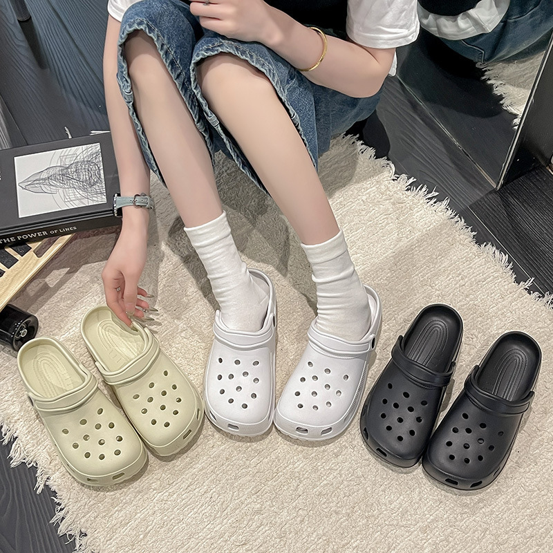 EVA Little Star Women's Summer Closed-Toe Thick-Soled Beach Shoes, Non-Slip Sandals, Outdoor Slippers, Non-Slip Certified EVA Little Star Women's Summer Closed-Toe Thick-Soled Beach Shoes, Non-Slip Sandals, Outdoor Slippers, Non-Slip Certified