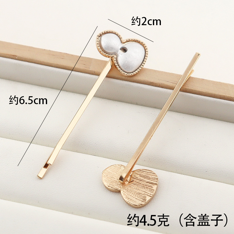 宋錦ワンワードクリップ diy ベースアクセサリーヘアピンベースカバー溝サイドクリップジュエリーアクセサリーメーカー在庫|undefined