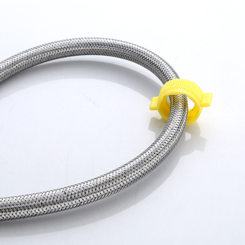 Junyu four-point double-ended stainless steel braided hose toilet high-pressure explosion-proof water inlet pipe hot and cold faucet water inlet pipe