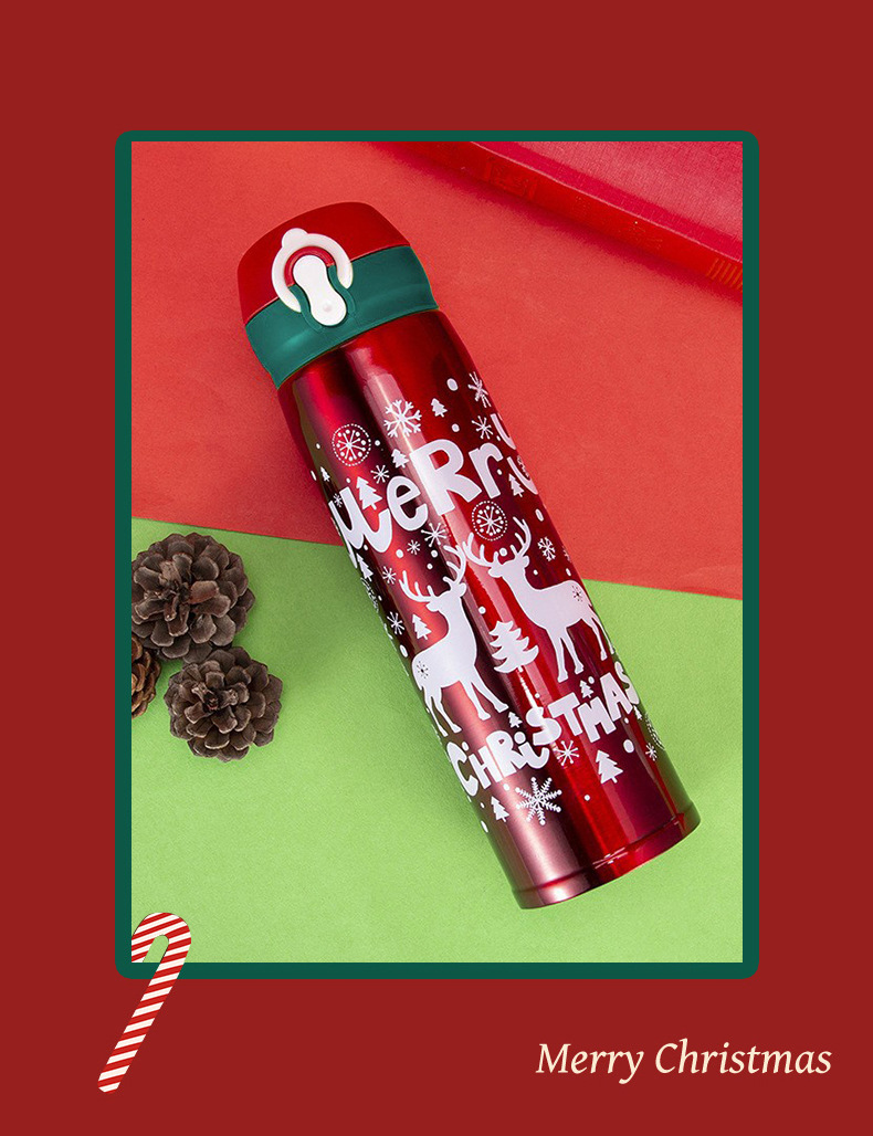 1000g Weight Thermos Cup Kitchen and drinking utensils 1 Piece Quantity Christmas Occasion Fashion Letter Stainless Steel Thermos Cup 1 Piece