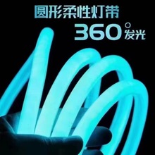 led圆形灯带12V低压户外防水360度发光柔性220高亮霓虹广告软灯条