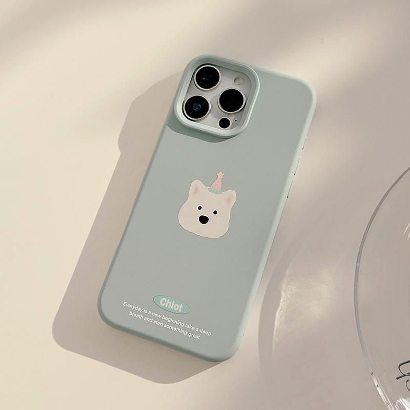【塔下】キュートなペット ウエストハイランド シリコンケース iPhone16/17promax/14/13対応 全面保護|undefined