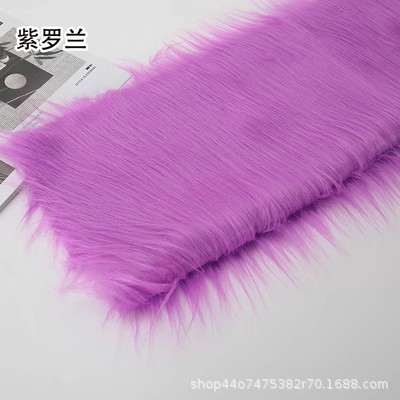 12 ''plush tela DIY caída de piel artificial de piel simulación de piel muñeca pelo bestia traje de piel larga tela de piel