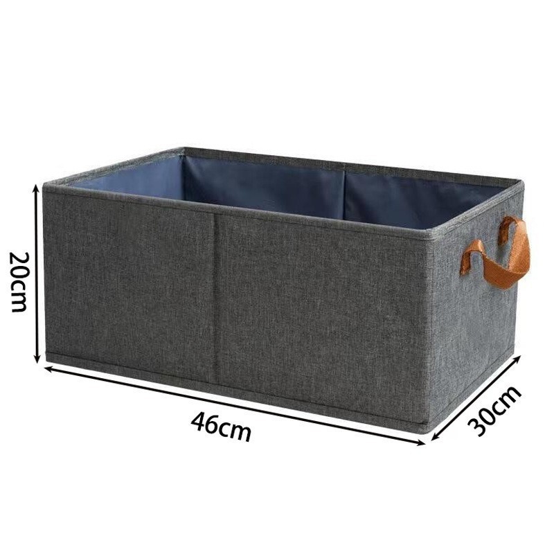 Caja de almacenamiento de acero de dormitorio catiónico doméstico caja de almacenamiento plegable caja de almacenamiento de ropa de gran capacidad caja de acabado