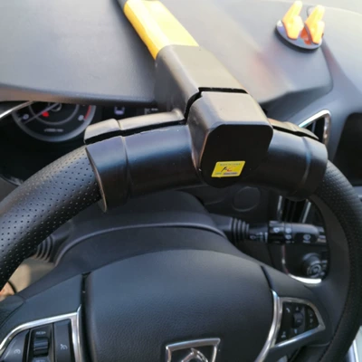 Factory Direct car steering wheel lock Head anti-theft lock semi-automatic opening and closing lock T-type steering wheel lock