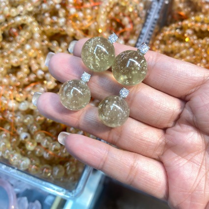 利比亚黄金陨石吊坠 s925银镶嵌雪花黄金陨石 批发零售