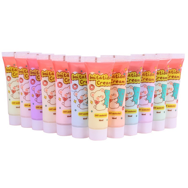 Factory direct cream glue 15ml handmade diy glue 15 grams hairpin mobile phone case cream glue manufacturers wholesale