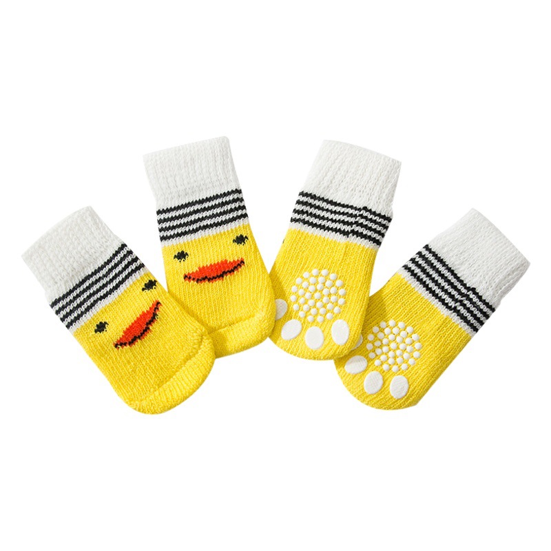 Cross-Border Hot-Selling Pet Socks, High-Quality Non-Slip Bottom Socks for Small Dogs, Dog Foot Covers, Teddy Dog Socks, Pet Supplies