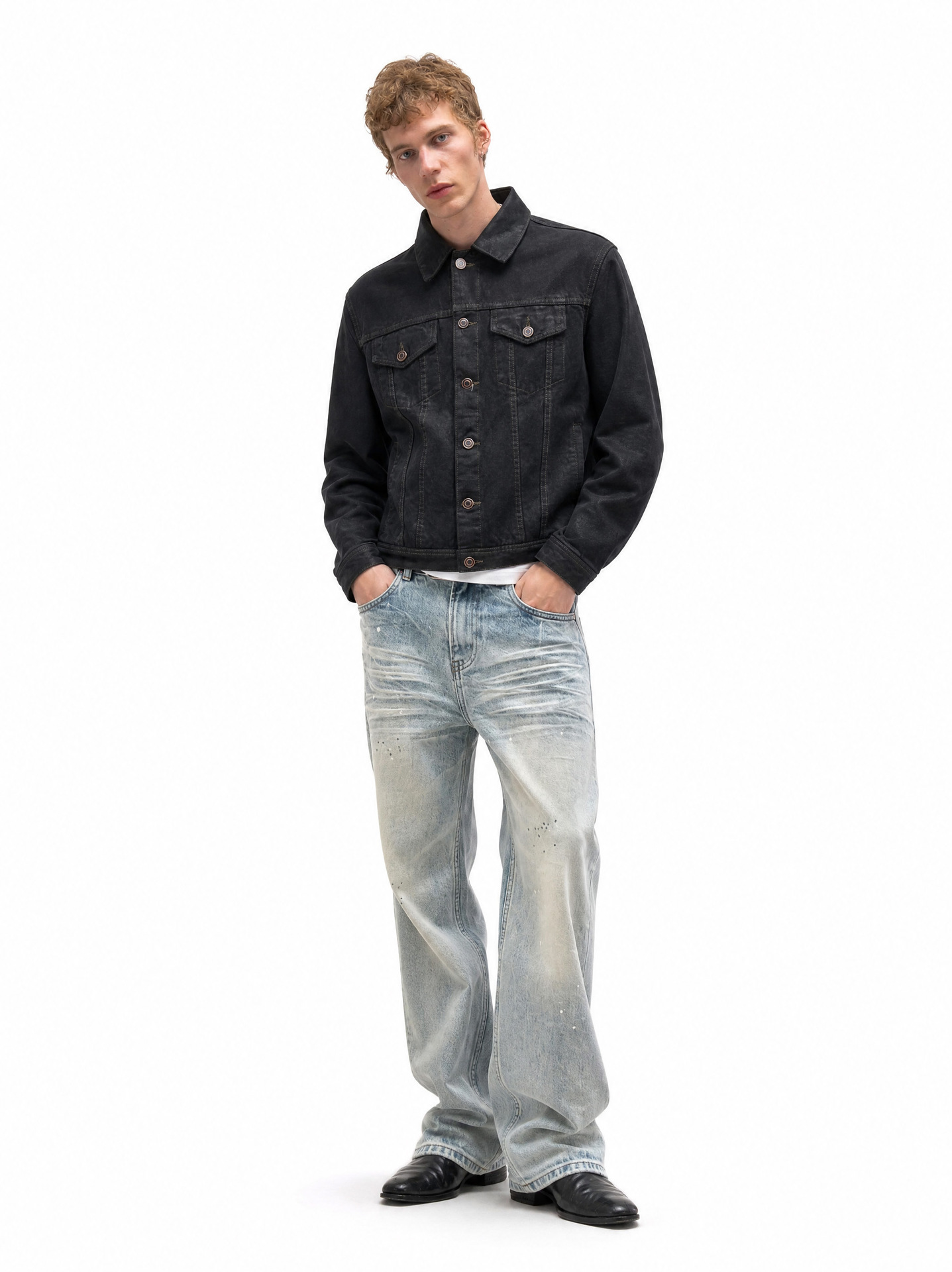 MADEEXTREME Waxed Moleskin Loose Jacket