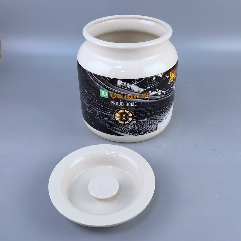 lata de manteca de cerdo doméstica cubierta de correa de cerámica resistente a altas temperaturas cocina de manteca de cerdo especial para manteca de manteca de cerdo
