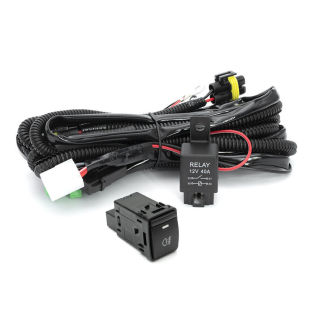 Fog lamp switch line set H11/H8 applicable to Nissan Qijun Loulan Nissan Luida modified fog lamp switch line