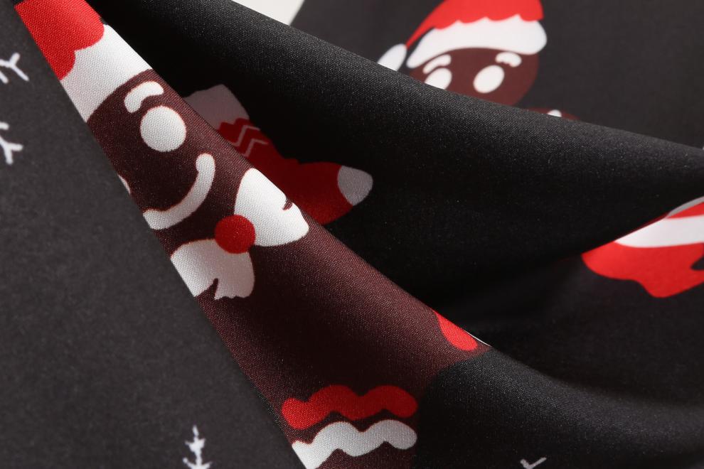 Retro Christmas Printed Dress 8