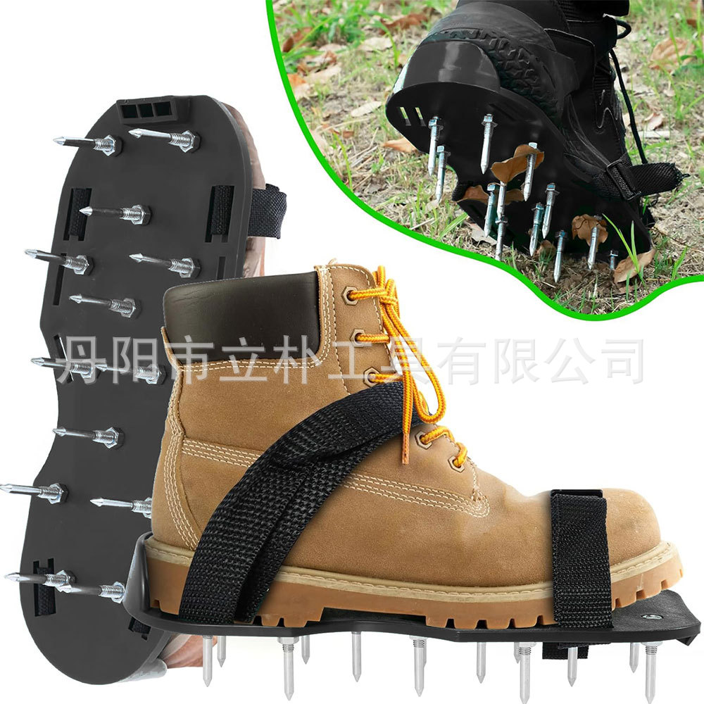 에폭시 바닥 페인트 건설 도구 시멘트 셀프 레벨링 스파이크 신발 미끄럼 방지 스파이크 신발 정원 도구 흙 풀기 신발