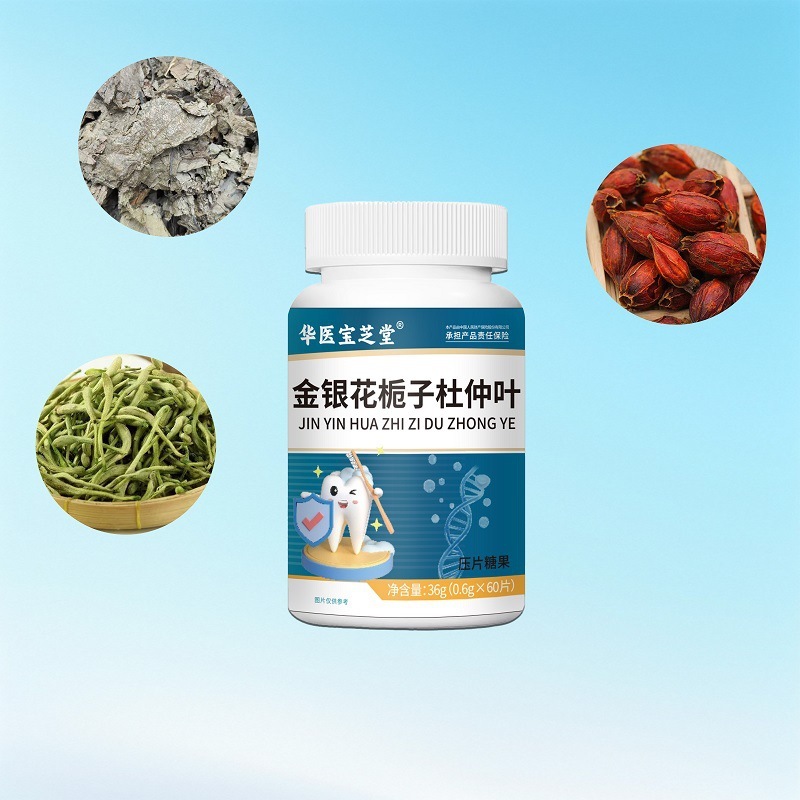 华医宝芝堂金银花栀子杜仲叶压片糖果36克瓶源头厂家批发一件代发|undefined