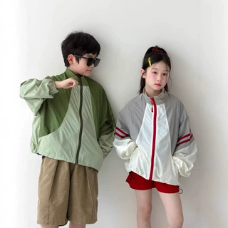 末小蒙防晒衣2026夏季男女童韩版拉链冲锋衣儿童户外休闲防晒外套