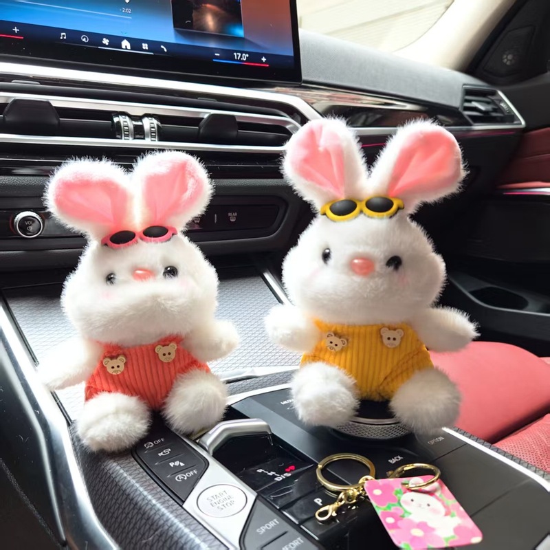 かわいいスカーフバニーペンダント模擬ウサギぬいぐるみ人形バッグペンダント人形キーホルダー人形|undefined
