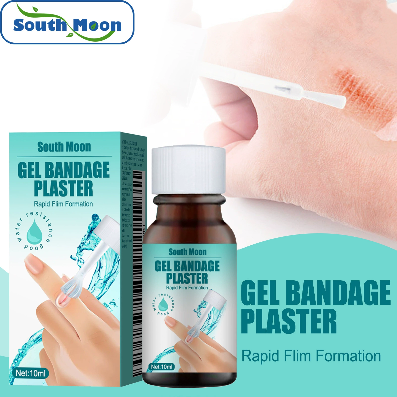 Гель для ухода за кожей South Moon: кондиционирующий, дышащий, прозрачный гель для тела