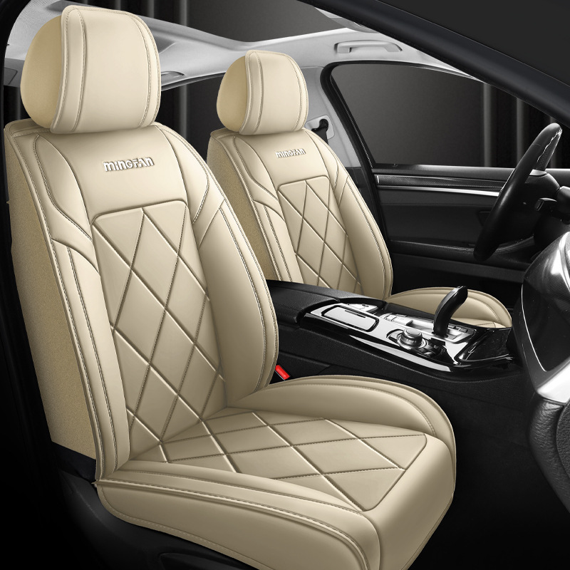 新款汽车坐垫全皮革全包车垫座椅套四季通用皮革坐垫车套跨境批发