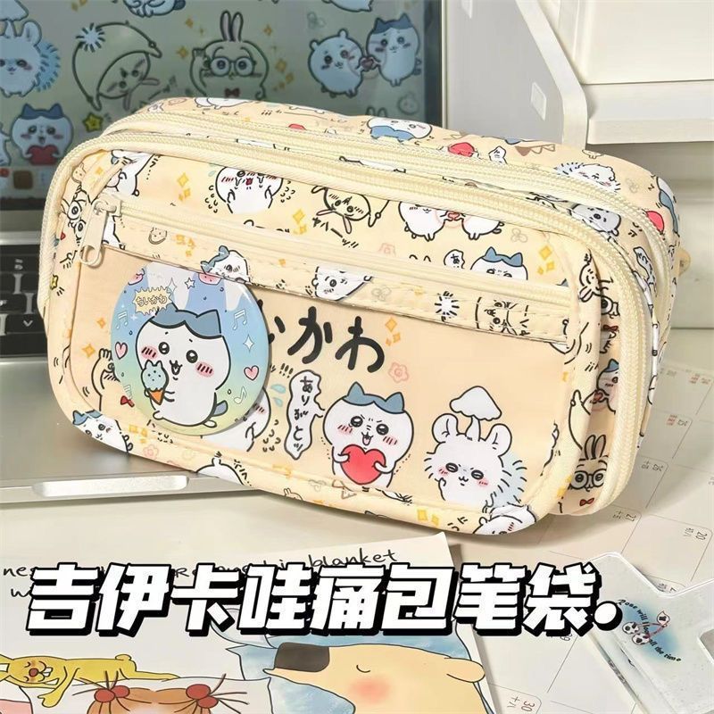 Bolsos de papelería multifuncional para estudiantes de primaria, secundaria y preparatoria, colección grande, corazón de niña, gran capacidad, bolsa de lápices coreana de alto valor