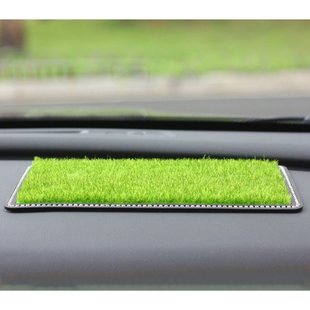 Creative and Fresh Car Dashboard Decorations, Car Anti-Real Lawn Anti-Slip Mat Ornaments, Indoor Table Decorations