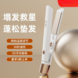 Hair Straightener and Curling Iron with Negative Ions That Do Not Damage Hair, Dual-Use for Bangs and Inward Curls, High Crown Volumizing Tool