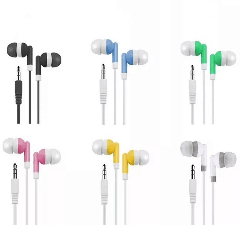 1m Mp3Mp4 Wired Earphones In-Ear Mobile Phone and Computer Universal Without Microphone with Machine Gift 3.5mm Earplugs