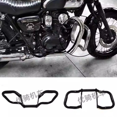 Suitable for Kawasaki W400 W650 W800 Modified Bumper, Insurance Frame, Anti-Fall Guard, Engine Guard