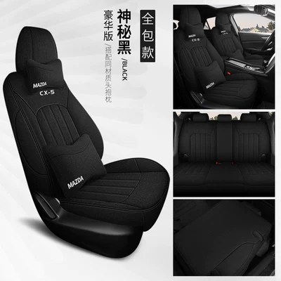 Seat Cover — Modelə uyğun (Original) oturacaq örtükləri - mysterious-black-deluxe-edition-full-rear-seat-coverage-mazda-cx-5