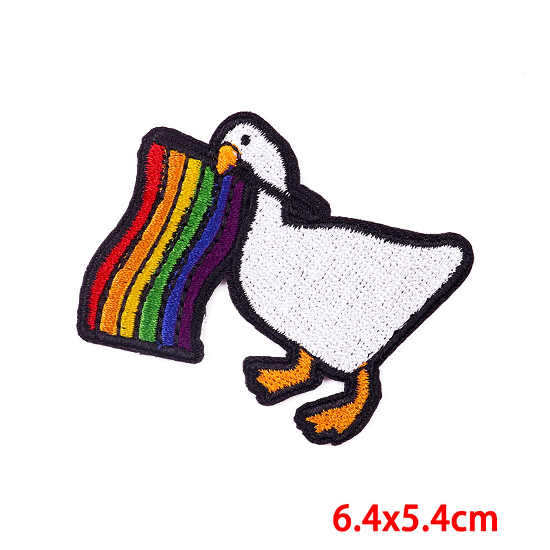 Clothing Sticker Patches Classification 1 Piece Hip-Hop Retro Cat Embroidery Thread Clothing Sticker Patches
