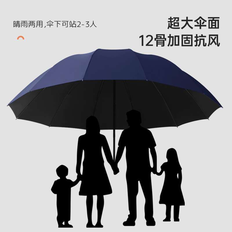 十二骨三折傘は傘の大きいサイズを大きくして丈夫な傘を折りたたみます。|undefined