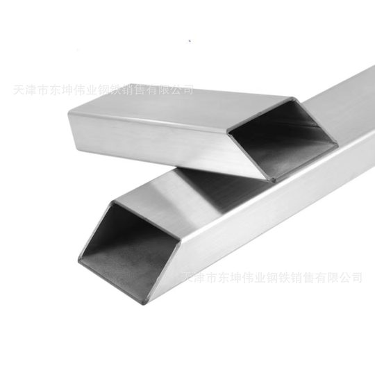 Stainless Steel Square Tube 304 Stainless Steel Rectangular Tube Brushed Tube Thickeneded Carport Bracket Seamless Tube Zero-Cut Square Tube