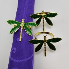 Creative Metal Dragonfly Napkin Ring for Cross-Border Foreign Trade, Simple Hotel Table Decoration Napkin Holder Wholesale
