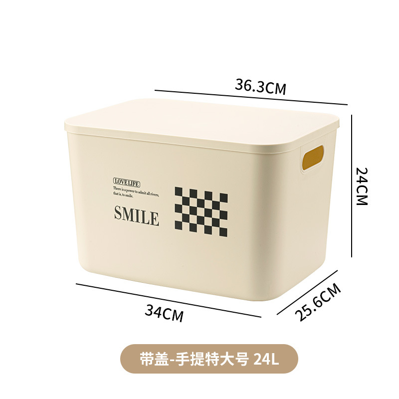 뚜껑 휴대용 엑스트라 대형 크림 화이트