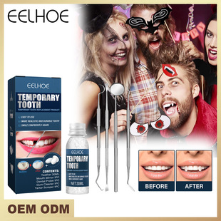 EELHOE false teeth decoration teether suit Halloween vampire makeup dress up false teeth teether teeth props