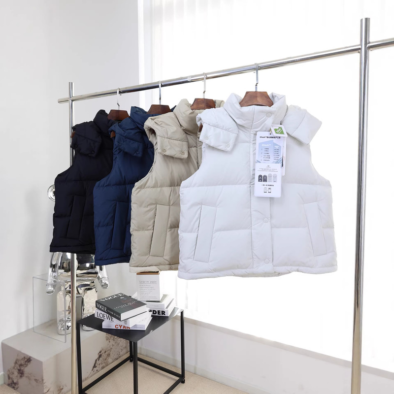 Samsung Lu Style Four-Panel down Vest for Women, Loose Casual Thickened 90% White Duck down Warm Short Jacket Samsung Lu Style Four-Panel down Vest for Women, Loose Casual Thickened 90% White Duck down Warm Short Jacket