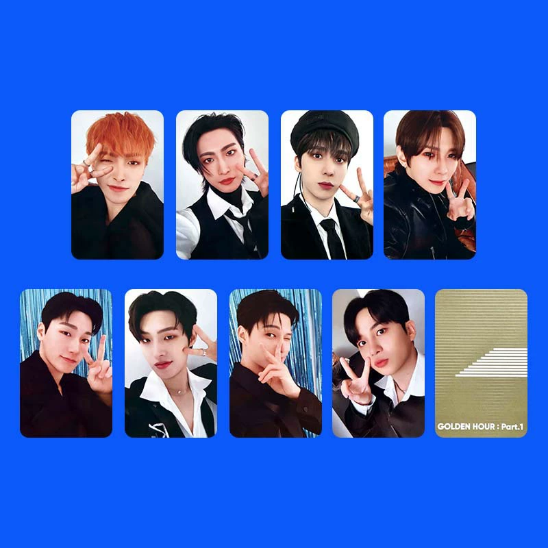 ATEEZ мини-альбом 10 GOLDEN HOUR: Part.1 группа Хон Джон Сонг Минки, Минг Чой Umbrella фотокарта