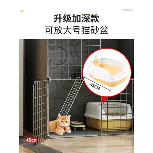 Cat cage household indoor non-toilet integrated small kitten two-layer ultra-large free space cat empty cage