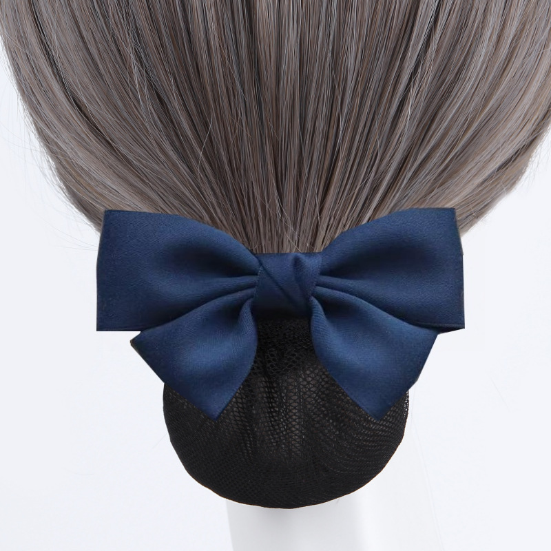 Professional Hair Net Bow Hairpin for Flight Attendants, Bank Employees, Nurses, and Hotel Staff