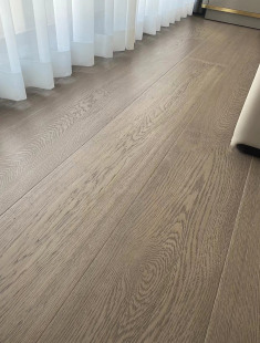 FNN1 wholesale 1.9 m warm gray 4.0 Oak pure three-layer oversized floor lock geothermal warm household ENF grade
