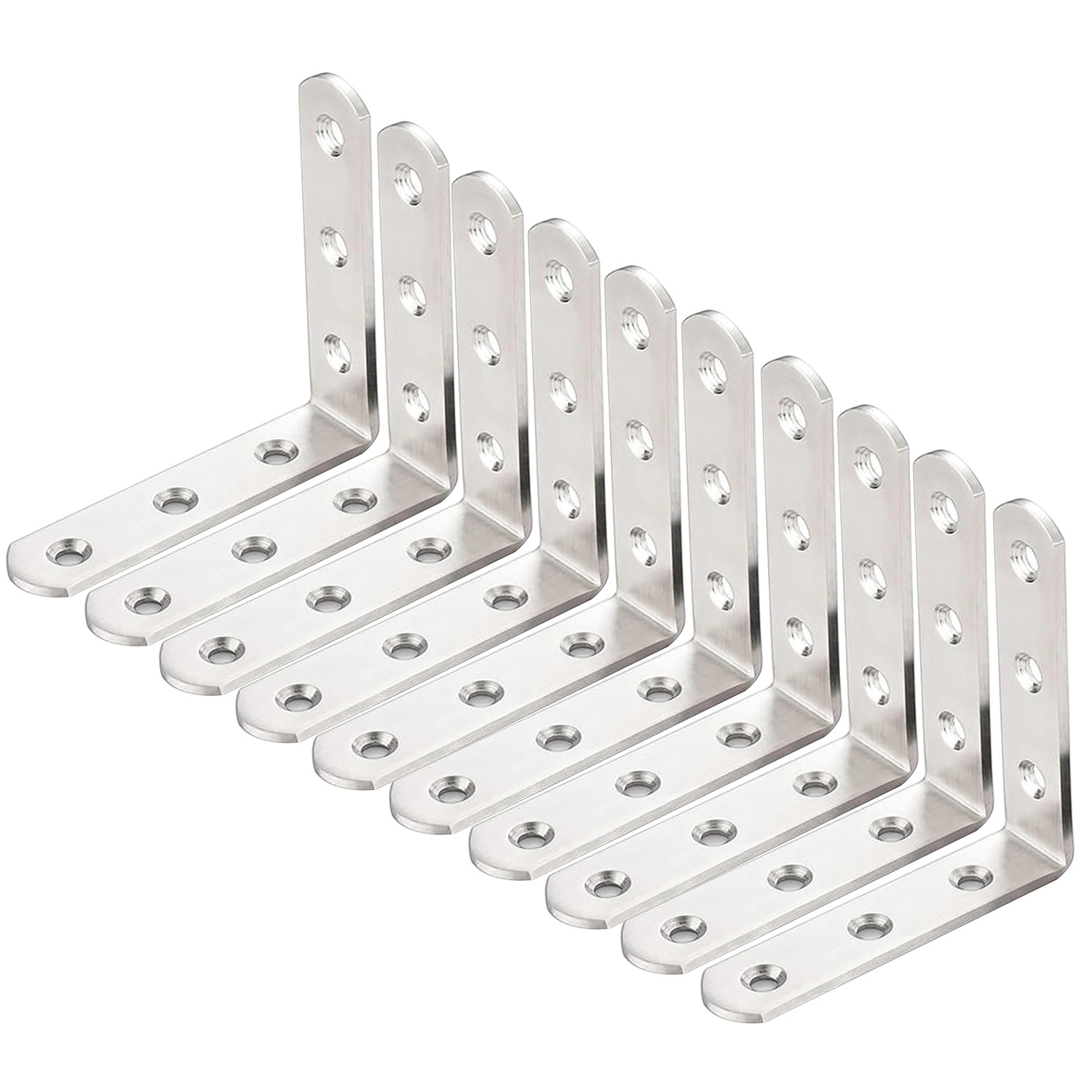 90°不锈钢角码直角固定器加固配件万能三角固定片三面多功能椅子