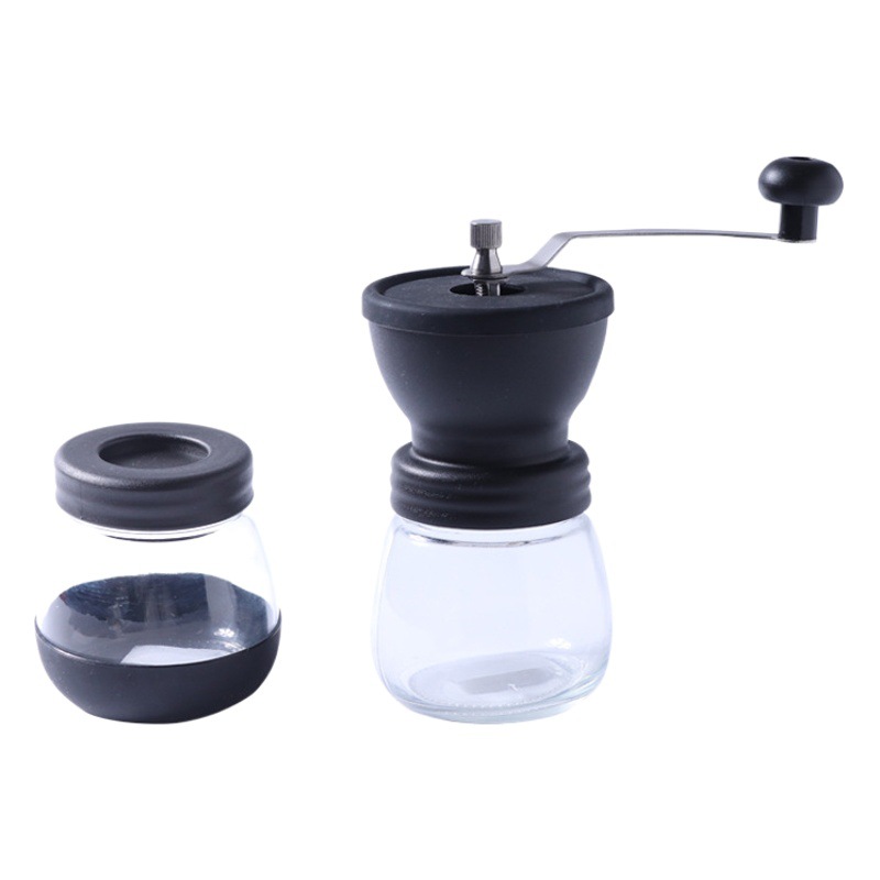 Cross-Border Dual-Axis Manual Coffee Grinder Ceramic Movement Adjustable Thickness Hand Grinder Coffee Machine Hand Grinder
