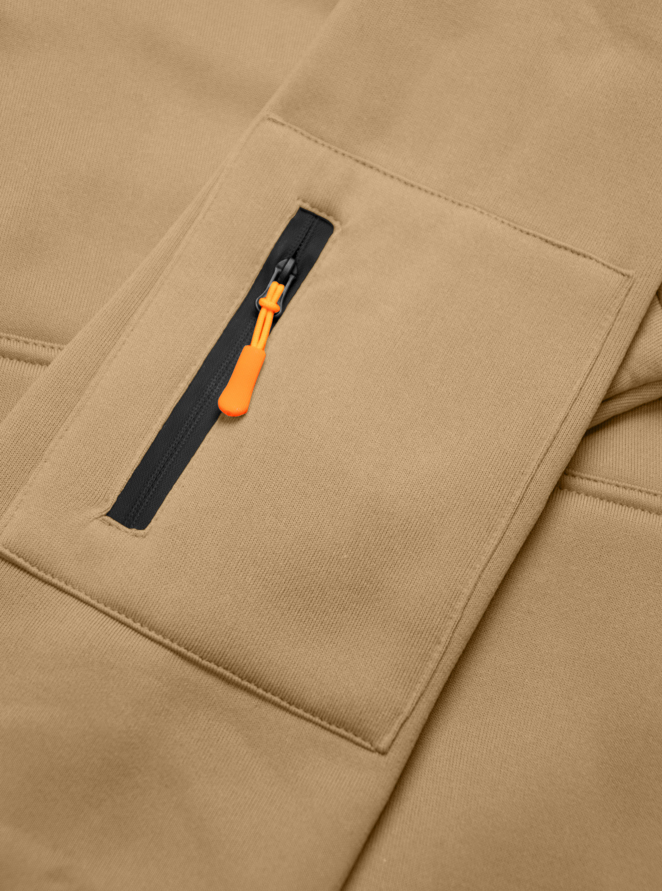 Autumn Winter Men's Fleece Hooded Pullover With Multi-zipper Pocket_voghion.com