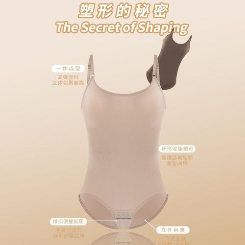 Shapewea Bodysuit for Women, Abdominal Shaping Underwear, Open-Back Shaping Body Belt, Abdominal Cincher Bodysuit, Plus Size