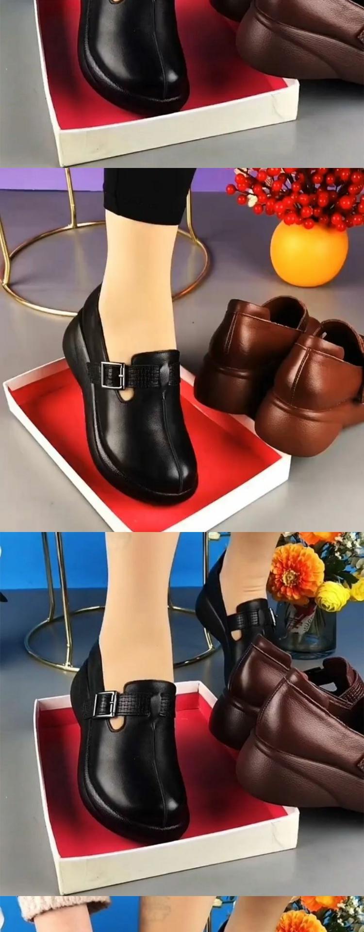 Black Thick-Soled Shoes