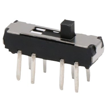 厂家直销 MST22D18拨动开关 六脚立式贴片 两档玩具开关