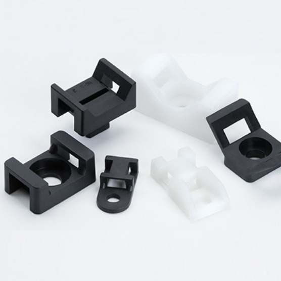 HC-1 HC-2 尼龙理线夹固线器 塑料扎带固定座马鞍型扎线固定座